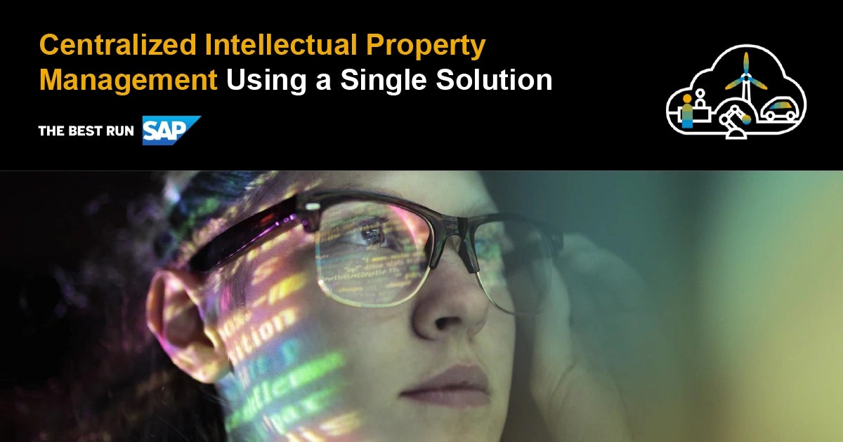 Broschüre:  Centralized Intellectual Property Management with SAP