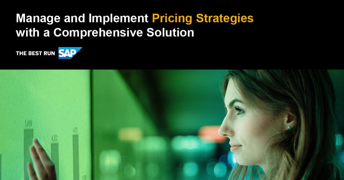 Manage and Implement Pricing Strategies with a Comprehensive Solution