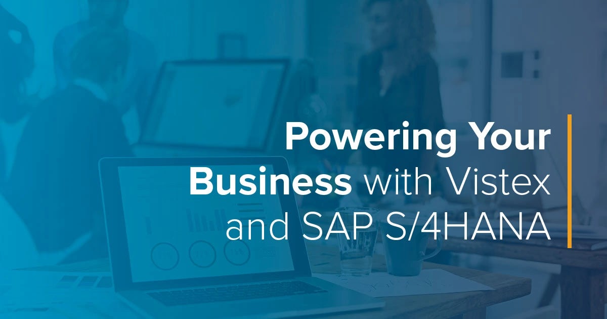 Webinar: On-Demand:  Powering Your Business with Vistex and SAP S/4HANA