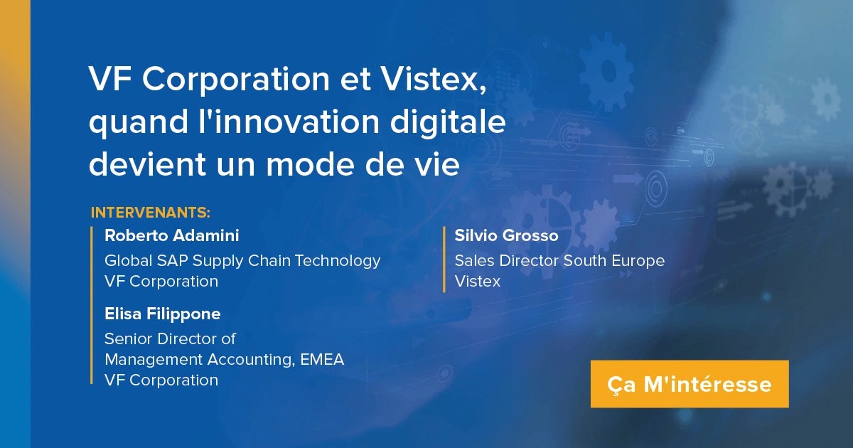 Vidéo:   VF Corporation et Vistex, quand l’innovation digitale devient un mode de vie.