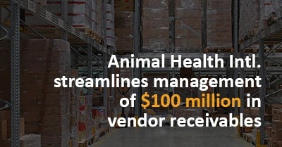 Case Study:  Animal Health International streamlines management of $100 million in vendor receivables