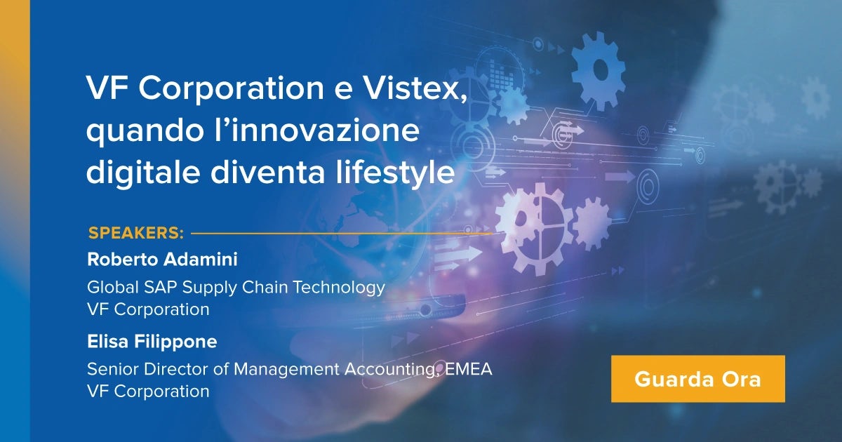 Video:   VF Corporation e Vistex, quando l’innovazione digitale diventa lifestyle