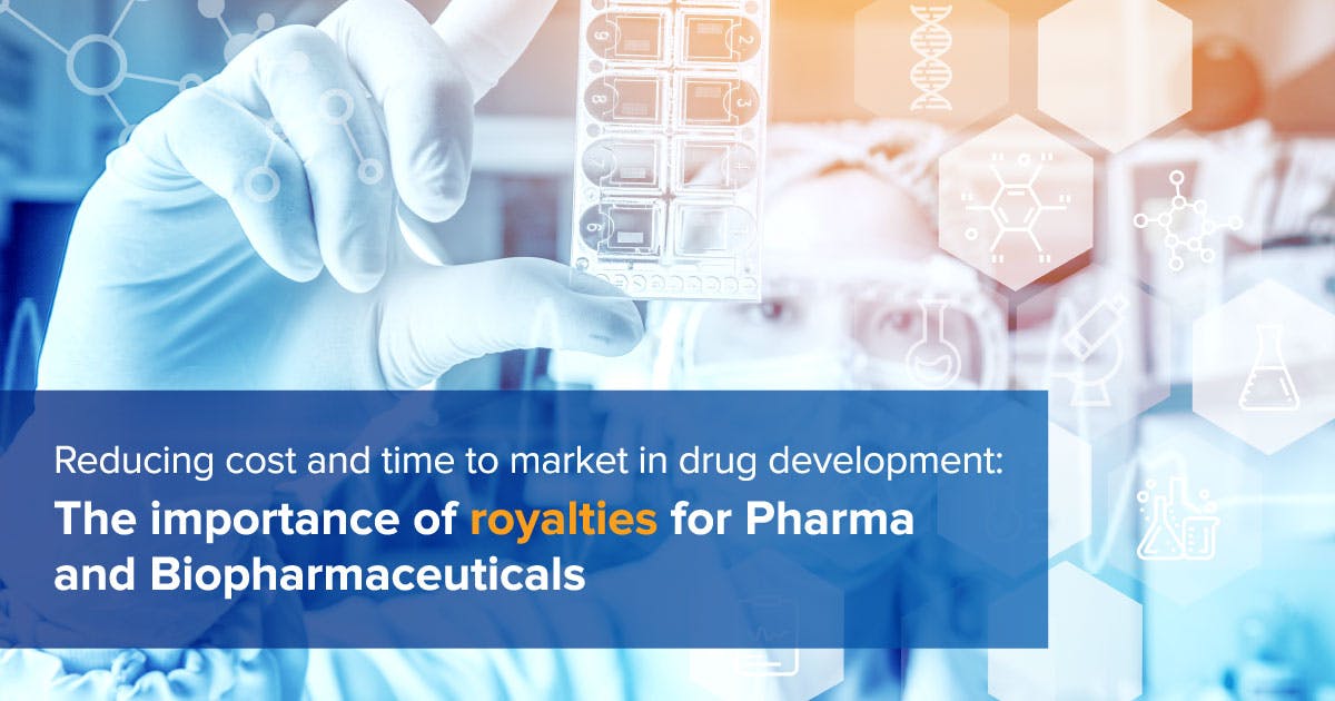 Reducing cost and time to market in drug development: The importance of royalties for Pharma and Biopharmaceuticals